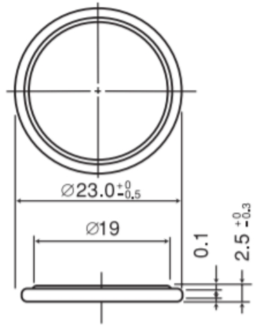 BR-2325 Dimensions